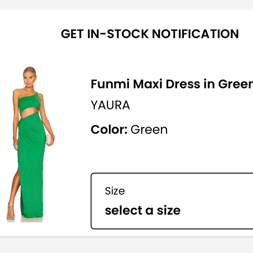 Funmi maxi dress by Yaura (green), size small - Picture 3 of 3